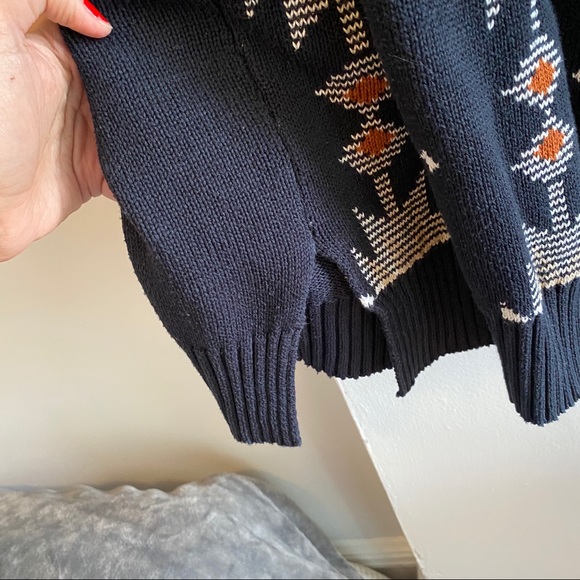 Esmara Fall Boho Navy Blue Sweater Dress - Picture 6 of 8